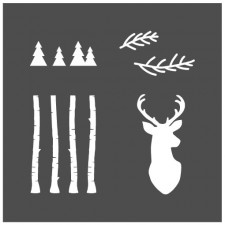 Pochoir Forêt