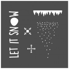 Pochoir Let it snow