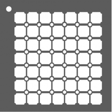 Mini pochoir à carreaux