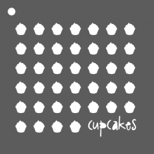 Mini pochoir cupcakes