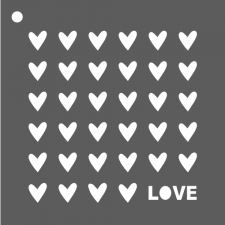 Mini pochoir in love