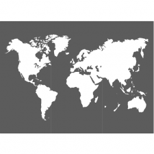 Pochoir mappemonde A3